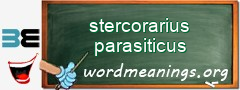 WordMeaning blackboard for stercorarius parasiticus